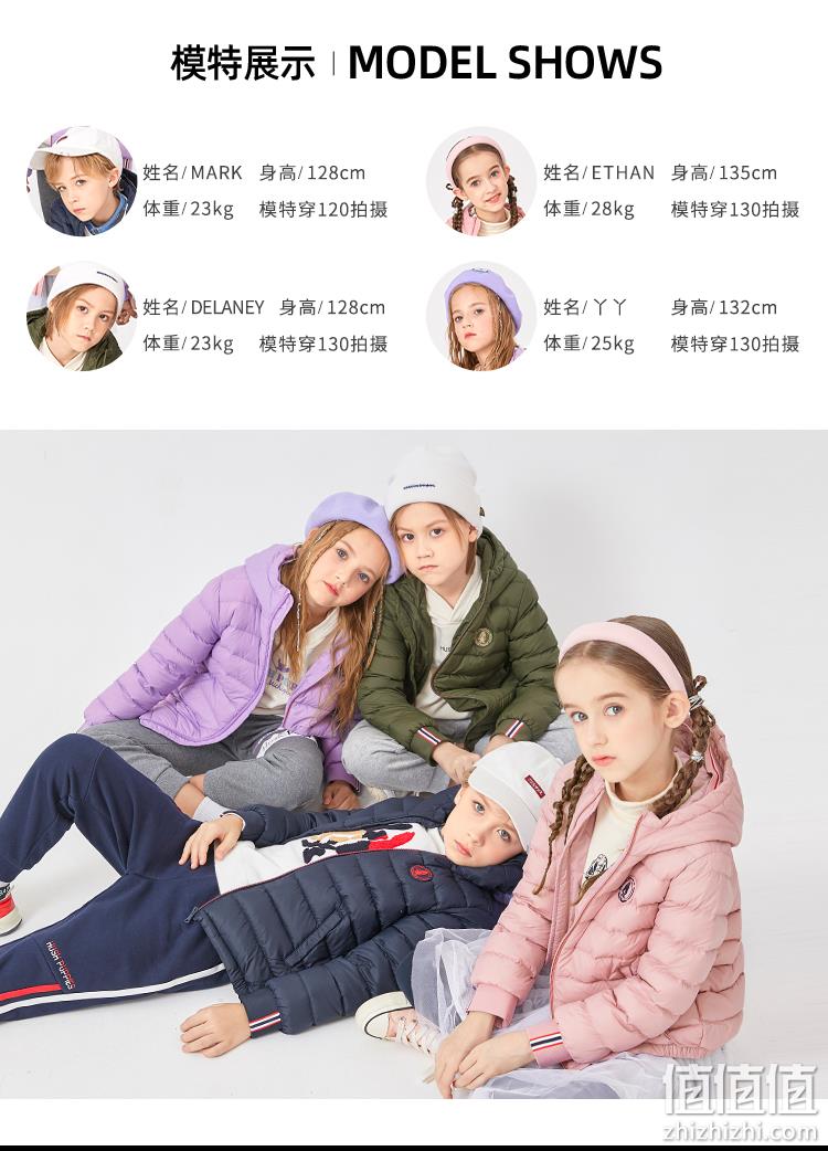 Hush Puppies 暇步士 2022秋冬新款 男女童仙护盾抗菌连帽羽绒服外套（105~170码）多色 新低179元包邮（双重优惠） 值值值-买手聚集的地方