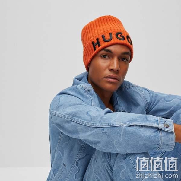 HUGO Hugo Boss 雨果·博斯 Unisex-X565-3 100%纯初剪羊毛 中性针织帽50475373 293元 值值值-买手聚集的地方