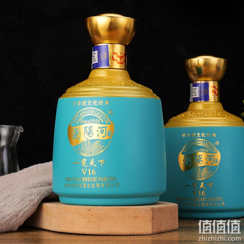 浏阳河 一览天下V16 53度酱香型白酒500mL*6瓶 仿皮礼盒装 新低110元包邮（需用券） 值值值-买手聚集的地方