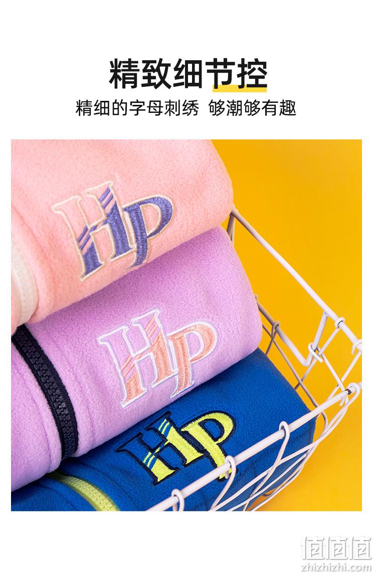 Hush Puppies 暇步士 男女童摇粒绒字母刺绣外套（105~170码）4色 89元包邮（需领券） 值值值-买手聚集的地方