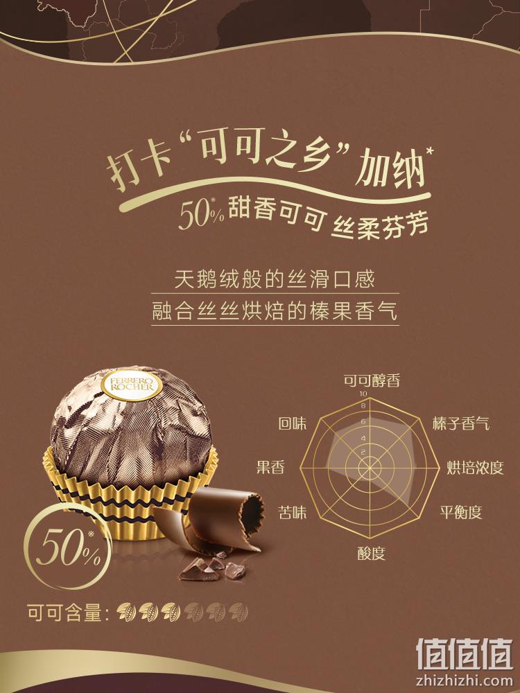 费列罗首款高端黑巧系列，Ferrero Rocher 黑金三重奏 榛果威化黑巧克力 24粒装 109.9元包邮（需领券） 值值值-买手聚集的地方