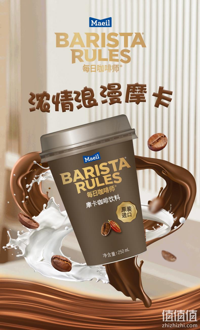 韩国进口，BARISTA Rules 每日咖啡师 摩卡咖啡饮料250ml*10杯 75.04元包邮（双重优惠） 值值值-买手聚集的地方