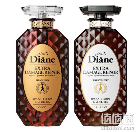 Moist Diane 黛丝恩 无硅保湿修复洗护套装 洗发水450ml+护发素450ml 69.42元（3款可选） 值值值-买手聚集的地方