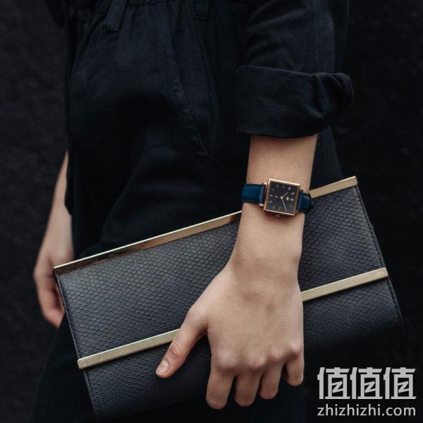 包豪斯风，DuFa 杜梵 Glopius系列 DF-7025-02 女士方形时尚腕表854.61元 库存浅！ 值值值-买手聚集的地方