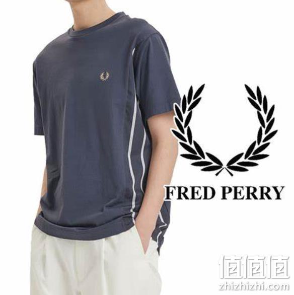 史低！Fred Perry 佛莱德·派瑞 PANELLED 男士棉质短袖T恤 F1887 新低214.91元 值值值-买手聚集的地方