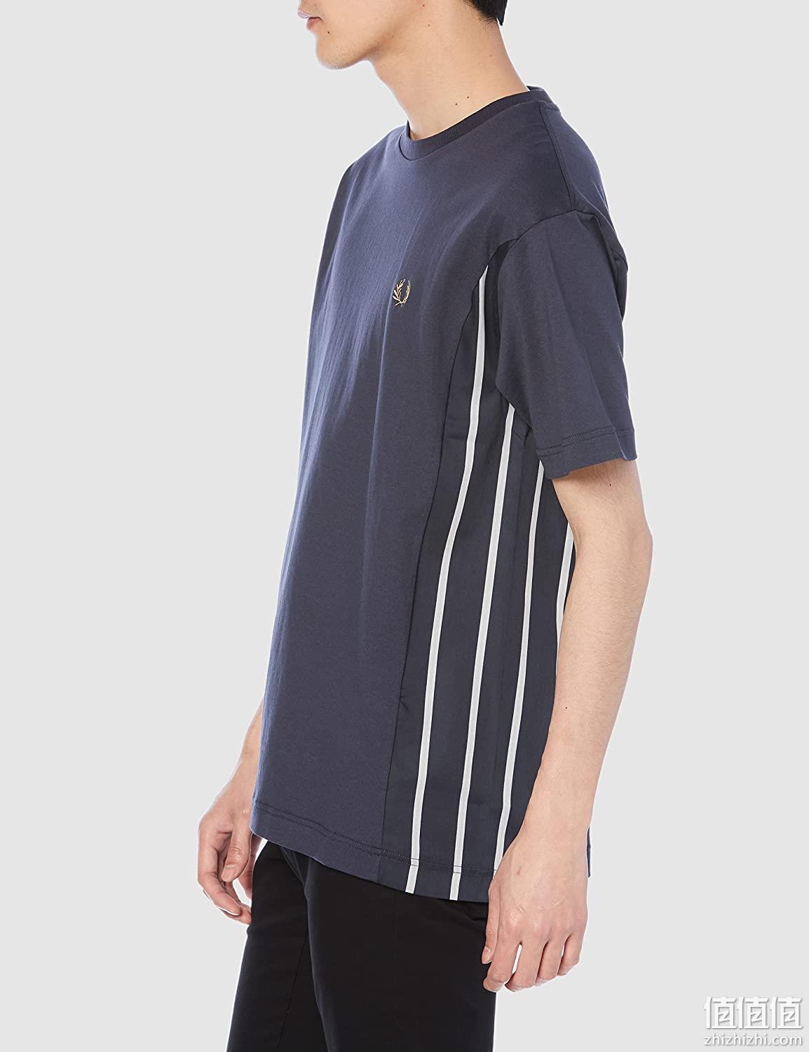 史低！Fred Perry 佛莱德·派瑞 PANELLED 男士棉质短袖T恤 F1887 新低214.91元 值值值-买手聚集的地方