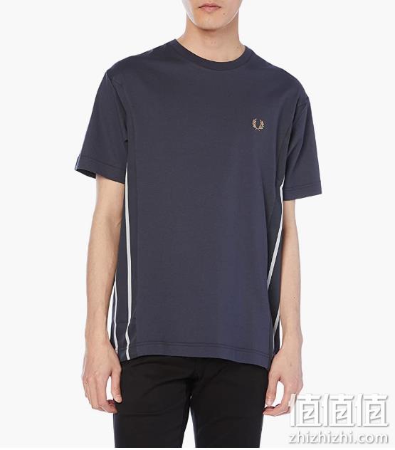 史低！Fred Perry 佛莱德·派瑞 PANELLED 男士棉质短袖T恤 F1887 新低214.91元 值值值-买手聚集的地方