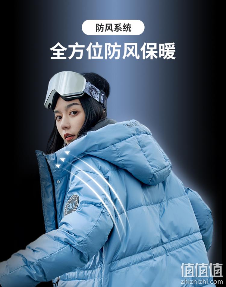 冰洁 设计感工装风中长款羽绒服 3色 269元包邮（双重优惠） 值值值-买手聚集的地方