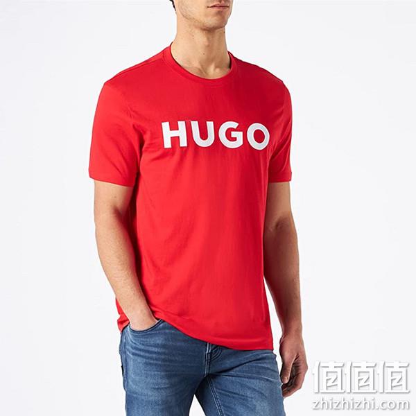 反季低价，HUGO Hugo Boss 雨果·博斯 Dolive 男士纯棉印花T恤50406203 154.64元 值值值-买手聚集的地方