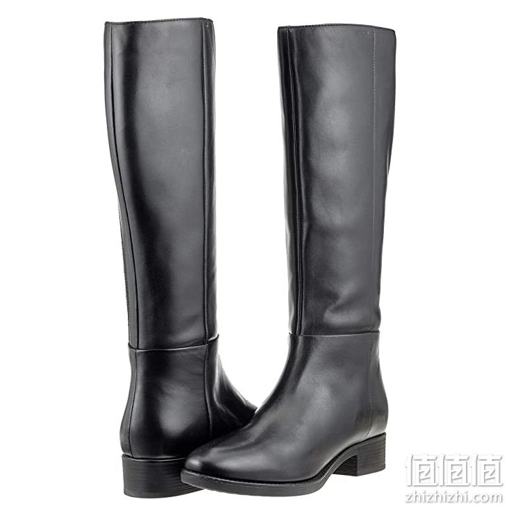 GEOX 健乐士 D Felicity D 女士真皮拉链长靴 D84G1D00043 新低536.38元 值值值-买手聚集的地方