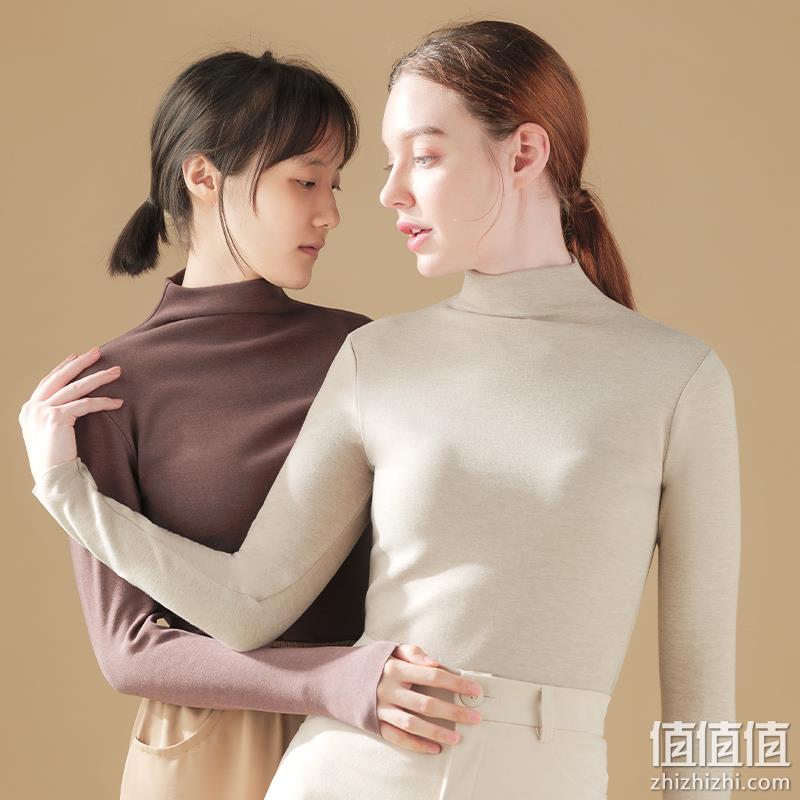 简云 男女蚕丝德绒无痕圆领/V领/半高领/高领加厚打底衫 多色 19.9元包邮起（需领券） 值值值-买手聚集的地方