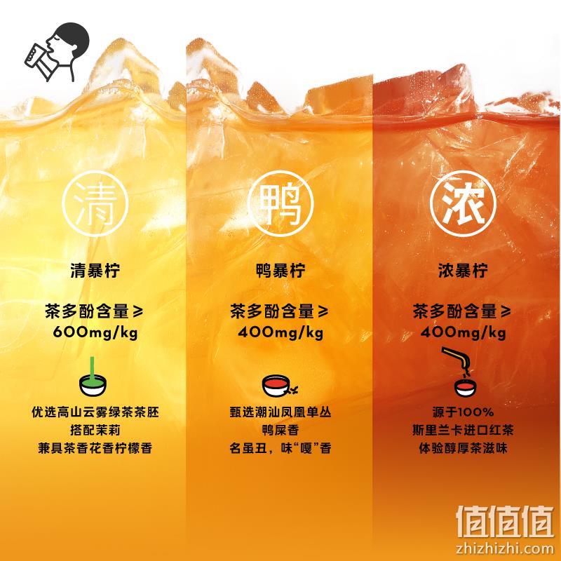 HEYTEA 喜茶 鸭暴柠/浓暴柠柠檬茶饮料 450ml*12瓶 39.9元包邮（需领券） 值值值-买手聚集的地方