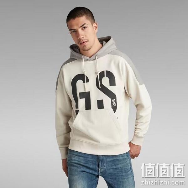G-Star Raw 89 Logo Block 男士街头拼色连帽卫衣D19858 346.27元 值值值-买手聚集的地方
