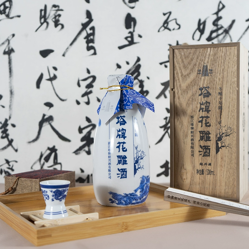 Plus会员，塔牌 绍兴黄酒 冬酿十年陈花雕酒 木质礼盒 500mL*6瓶 385.52元包邮（双重优惠） 值值值-买手聚集的地方