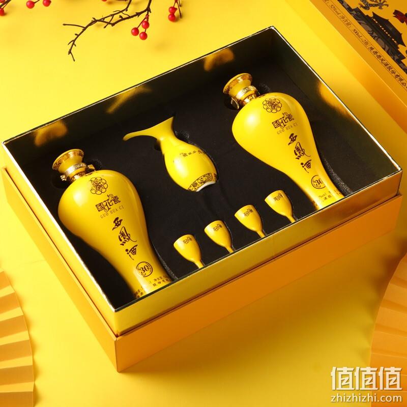 西凤酒 国花瓷 珍品30年 52度凤香型白酒500ml*2瓶礼盒装（含酒具套装） 新低554.8元包邮（PLUS会员） 值值值-买手聚集的地方