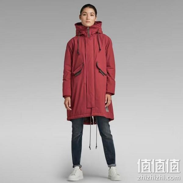 G-Star Raw 女士连帽棉服鱼尾大衣D20128 878.49元 值值值-买手聚集的地方