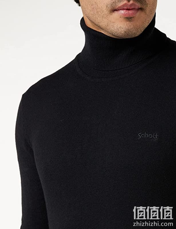 Schott NYC Plbeal4 男士羊毛混纺高领毛衣 263.8元 值值值-买手聚集的地方