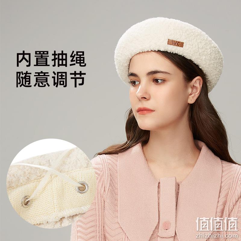 VVC 女士复古英伦羊羔毛贝雷帽 6色 29元包邮（需领券） 值值值-买手聚集的地方