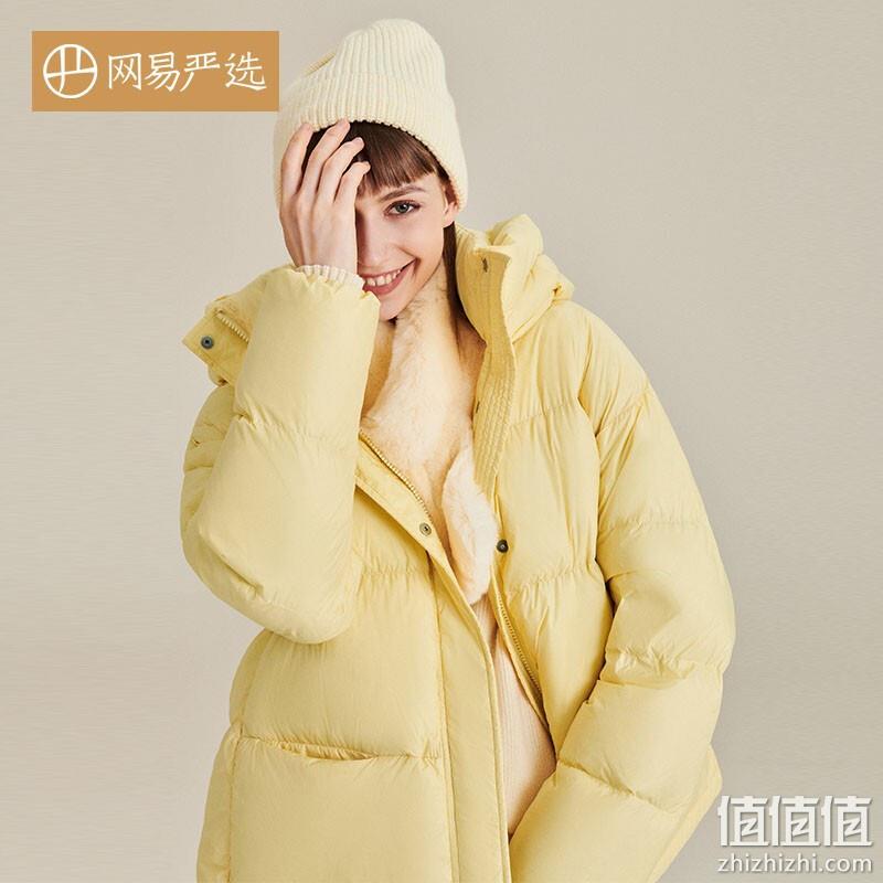 降￥70！网易严选 零感无压系列 女士90白鸭绒面包服羽绒服 4004695 新低299元包邮 值值值-买手聚集的地方