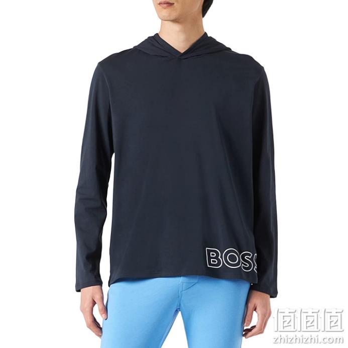 BOSS Hugo Boss 雨果·博斯 Identity 男士纯棉连帽长袖T恤 50465557 249.60元 值值值-买手聚集的地方