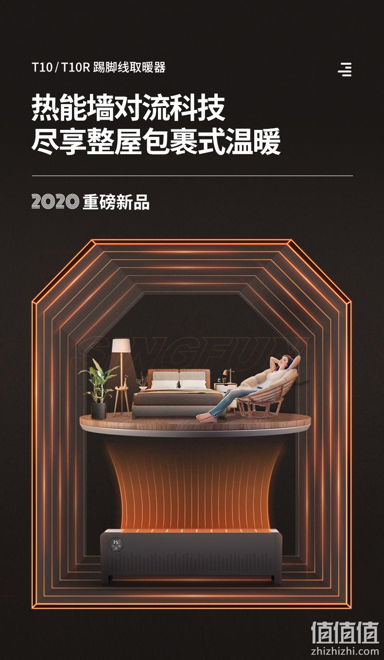 SINGFUN 先锋 DTJ-T10 家用智能踢脚线取暖器 新低139元包邮（双重优惠） 值值值-买手聚集的地方