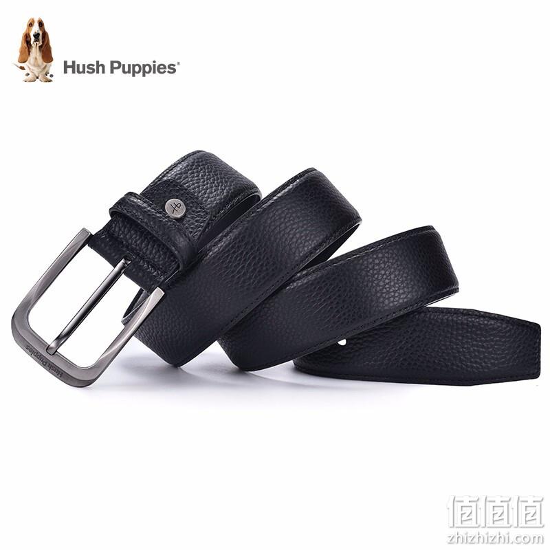PLUS会员，Hush Puppies 暇步士 男士真皮针扣皮带 49元包邮（需领券） 值值值-买手聚集的地方