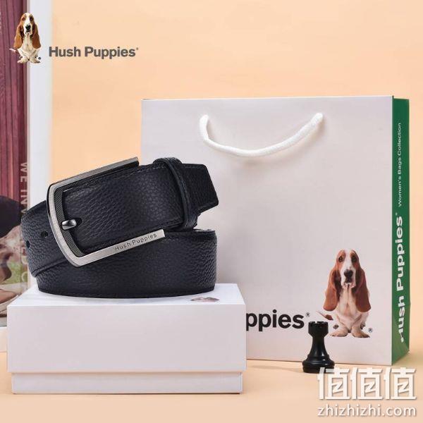 PLUS会员，Hush Puppies 暇步士 男士真皮针扣皮带 49元包邮（需领券） 值值值-买手聚集的地方