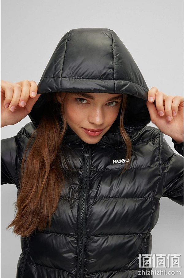 HUGO Hugo Boss 雨果·博斯 Famara-1 女士轻量防泼水连帽棉服夹克50473676 新低816.48元 值值值-买手聚集的地方