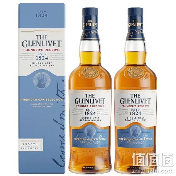 Plus会员，THE GLENLIVET 格兰威特 苏格兰威士忌创始人甄选系列 700mL*2瓶 350元包邮（175元/瓶） 值值值-买手聚集的地方