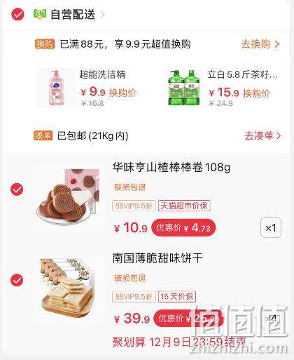 88VIP会员，最爱椰子味 海南特产 南国 椰香薄饼160g*4盒 28.4元包邮（凑单低至25.3元） 值值值-买手聚集的地方