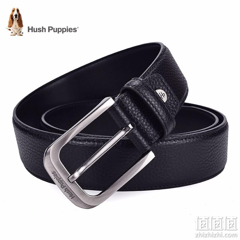 PLUS会员，Hush Puppies 暇步士 男士真皮针扣皮带 49元包邮（需领券） 值值值-买手聚集的地方