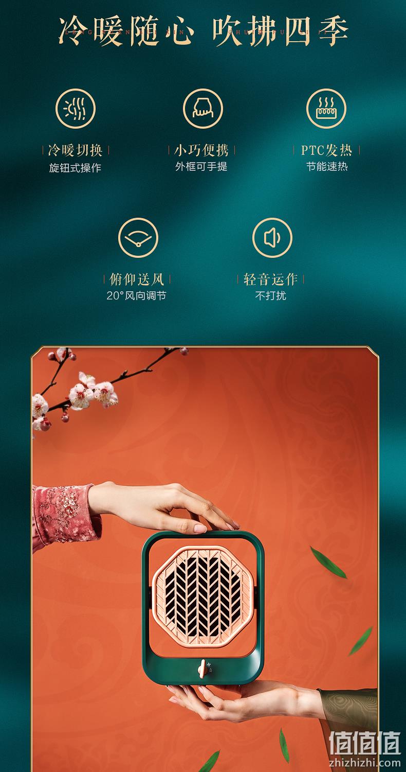 Midea 美的 HFX05UGN 桌面小型取暖器 新低59元包邮（皮卡丘款同价） 值值值-买手聚集的地方