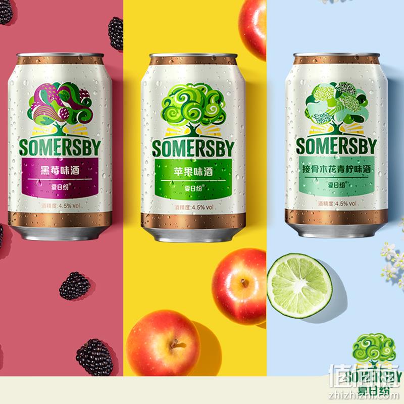 Carlsberg 嘉士伯 Somersby 夏日纷 混合口味果酒 330ml*12罐 60元包邮（需领券） 值值值-买手聚集的地方