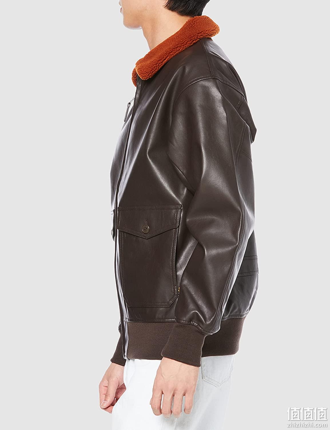 Alpha Industries 阿尔法工业 G-1 男士飞行员仿皮夹克TA1549 588.37元 值值值-买手聚集的地方