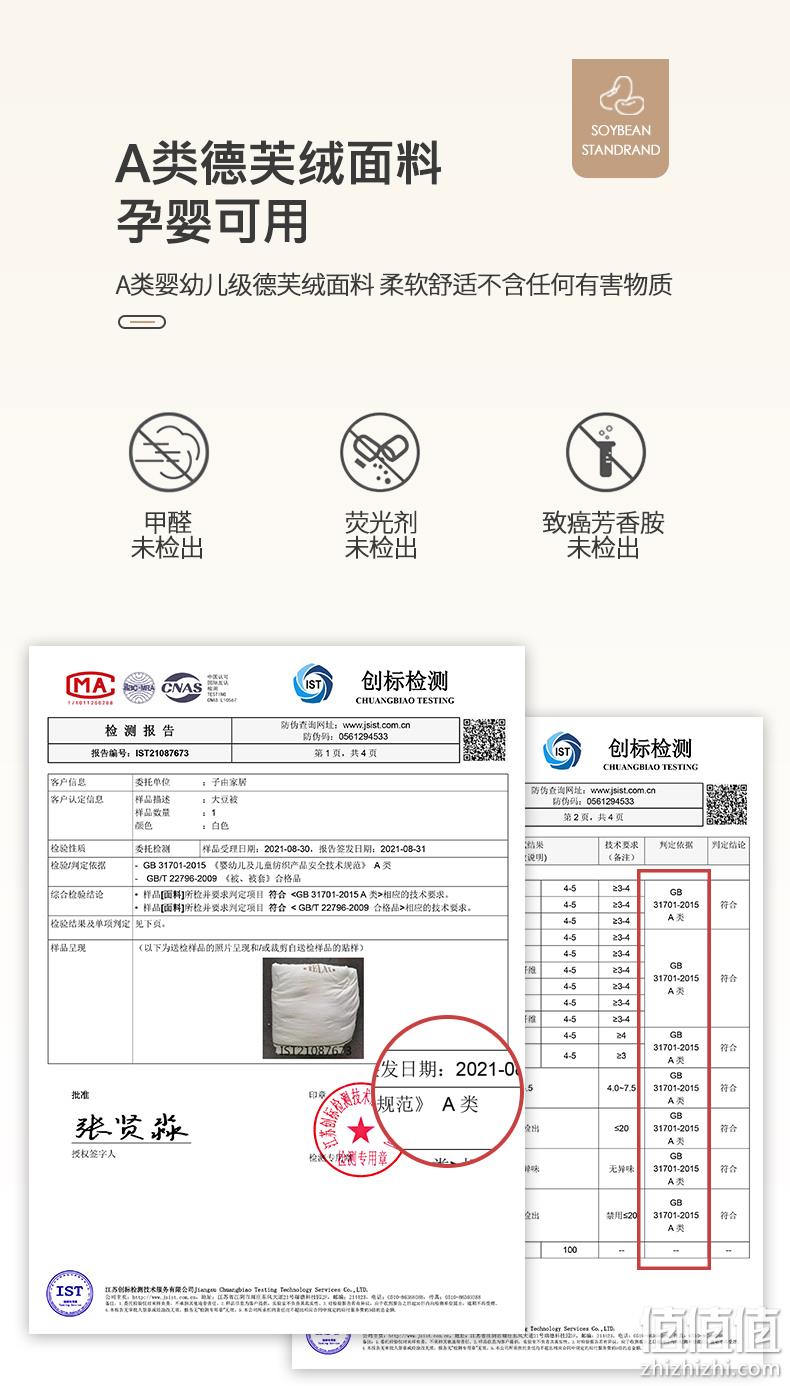 全尺寸统一价！红蜻蜓 A类德芙绒加厚保暖大豆纤维冬被 1.5~2.2米（4斤~10.5斤） 168元包邮（需领券） 值值值-买手聚集的地方