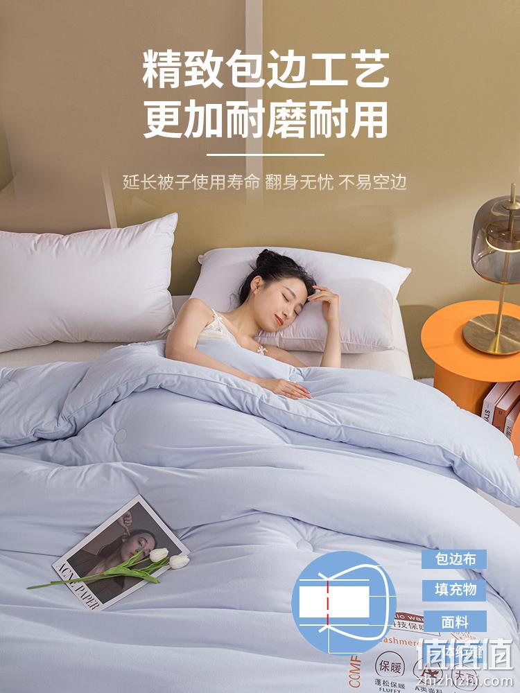 全尺寸统一价！红蜻蜓 A类德芙绒加厚保暖大豆纤维冬被 1.5~2.2米（4斤~10.5斤） 168元包邮（需领券） 值值值-买手聚集的地方