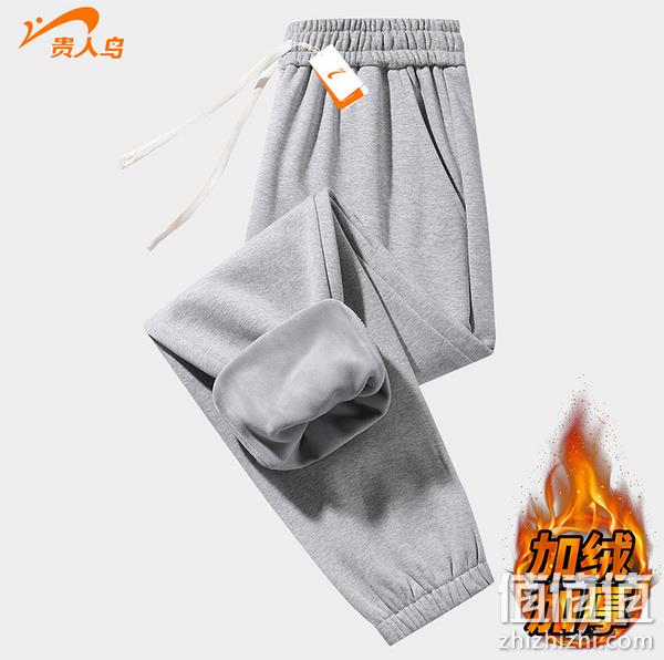 贵人鸟 男士加绒加厚棉裤/运动裤 多色 59.9~79.9元包邮（需领券） 值值值-买手聚集的地方