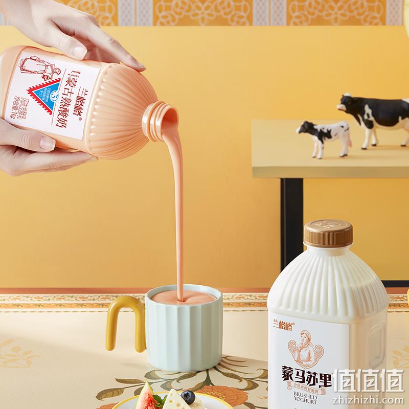 兰格格 炭烧风味蒙古熟酸奶 1000g*2桶 38元包邮（需领券） 值值值-买手聚集的地方