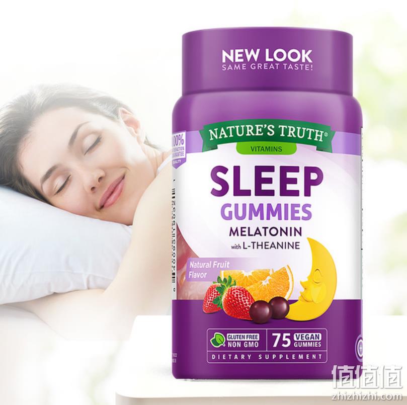 美国进口，Nature's Truth 自然之珍 退黑素睡眠软糖 75粒*2瓶 79元包邮（合39.5元/瓶） 值值值-买手聚集的地方
