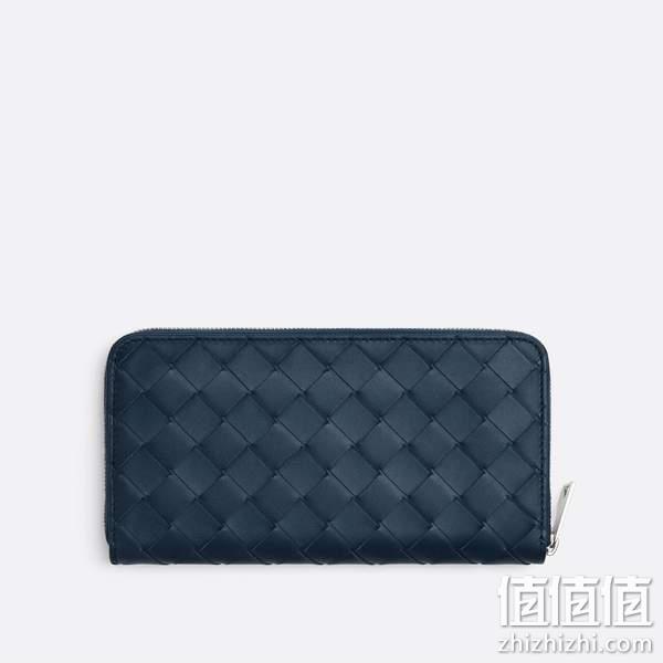 Bottega Veneta 葆蝶家 510643-V4651 Intrecciato 长款拉链小牛皮编织钱包 3418.57元（国内官网7900元） 值值值-买手聚集的地方