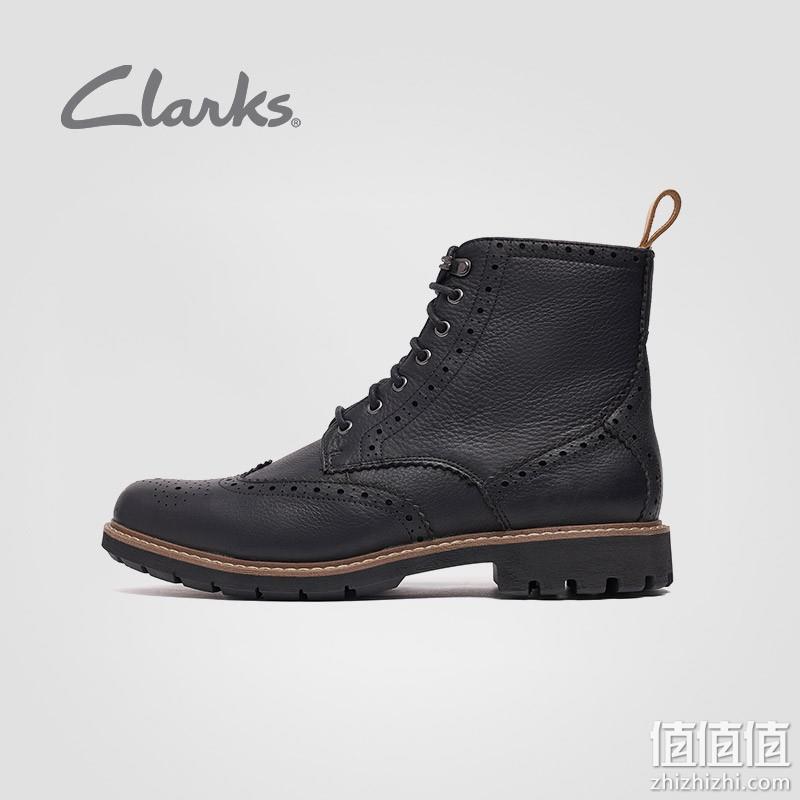 42.5码，Clarks 其乐 Batcombe Lord 男士系带工装马丁靴 343.59元（京东旗舰店1009元） 值值值-买手聚集的地方