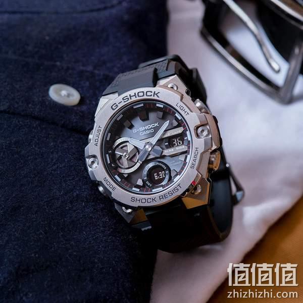 Casio 卡西欧 G-Shock系列 G-Steel钢铁之心 男士太阳能蓝牙运动手表GSTB400-1A 1881.3元 值值值-买手聚集的地方