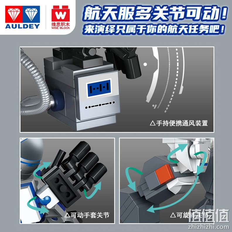 Wise Block 维思积木 神舟飞船航天员模型拼装积木玩具 185/241颗粒 29元包邮（需领券） 值值值-买手聚集的地方