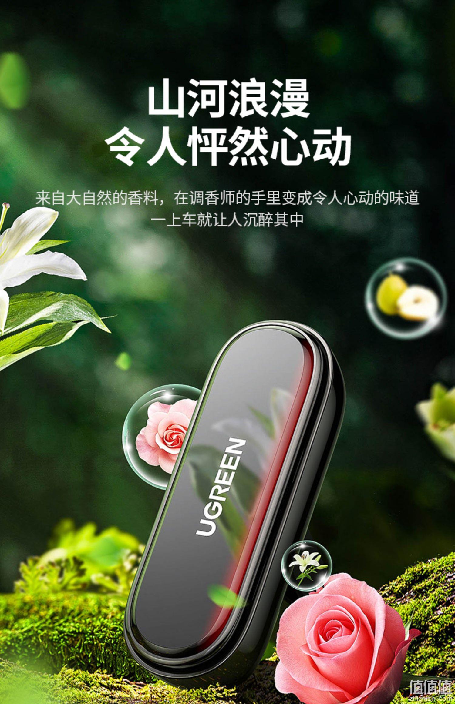 UGREEN 绿联 LP474 车载香薰 2只装 29元包邮（需领券） 值值值-买手聚集的地方