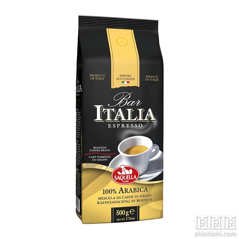 意大利高端咖啡品牌，SAQUELLA 圣贵兰 意大利进口阿拉比卡咖啡豆 500g 新低51.6元（多重优惠） 值值值-买手聚集的地方
