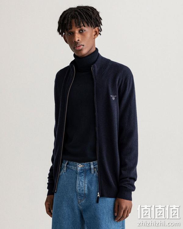 Gant 甘特 100%羔羊毛含量 男士羊绒针织开衫8010524 501元（天猫旗舰店1590元） 值值值-买手聚集的地方