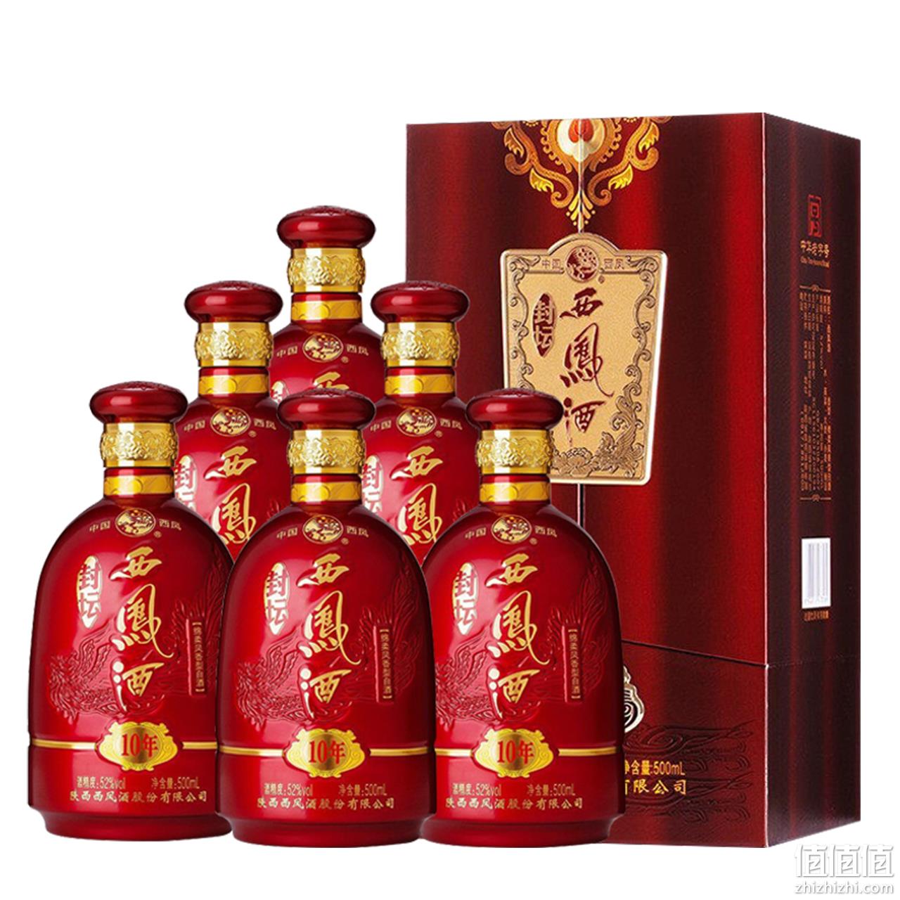 88会员，西凤酒 封坛10年 52度凤香型白酒 500ml*6瓶礼盒装 1091.55元包邮（181.92元/瓶） 值值值-买手聚集的地方