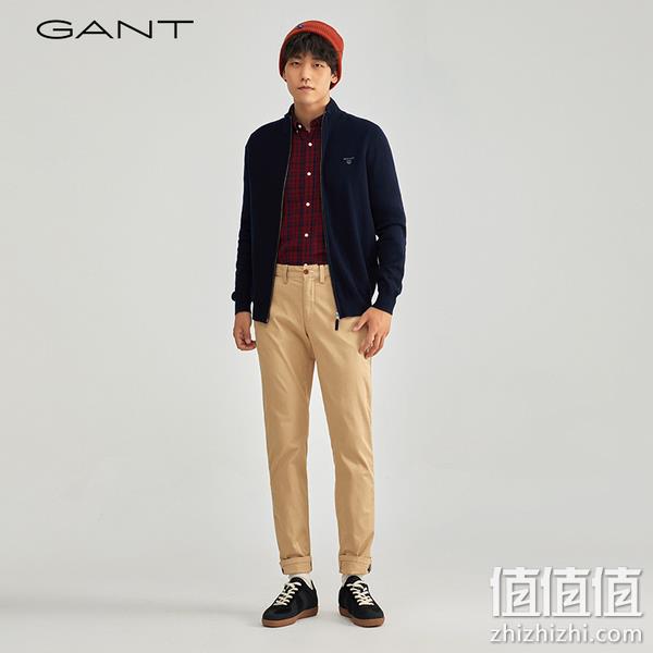 Gant 甘特 100%羔羊毛含量 男士羊绒针织开衫8010524 501元（天猫旗舰店1590元） 值值值-买手聚集的地方