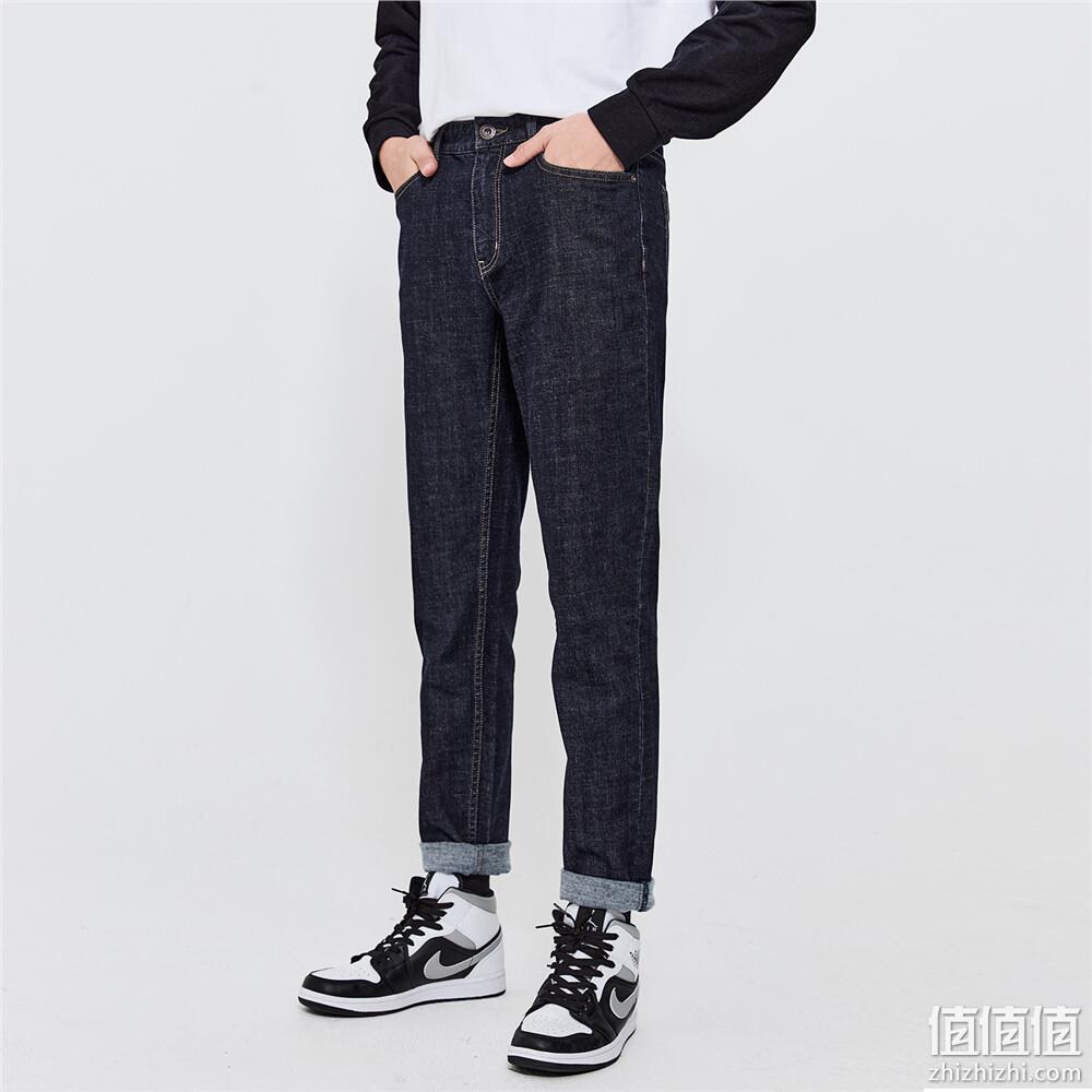 Giordano 佐丹奴 男士内抓毛休闲牛仔裤01112734 122.9元包邮（需用券） 值值值-买手聚集的地方