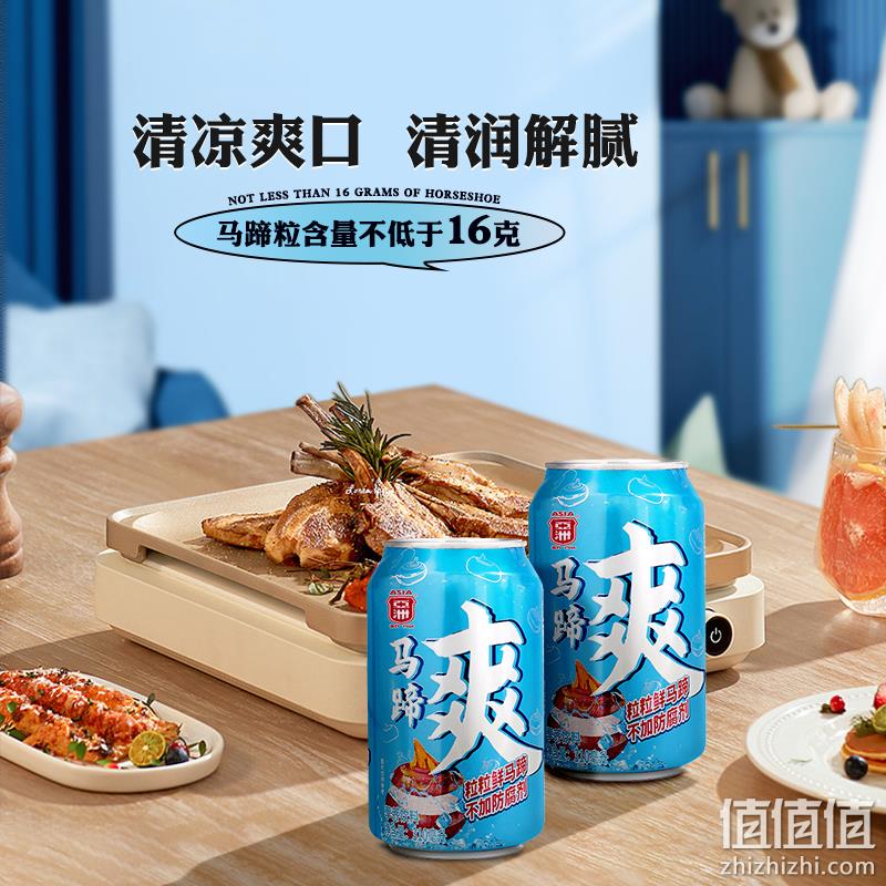 Asia 亚洲 马蹄爽荸荠饮料 310ml*6罐*7件 100元包邮（2.38元/罐） 值值值-买手聚集的地方